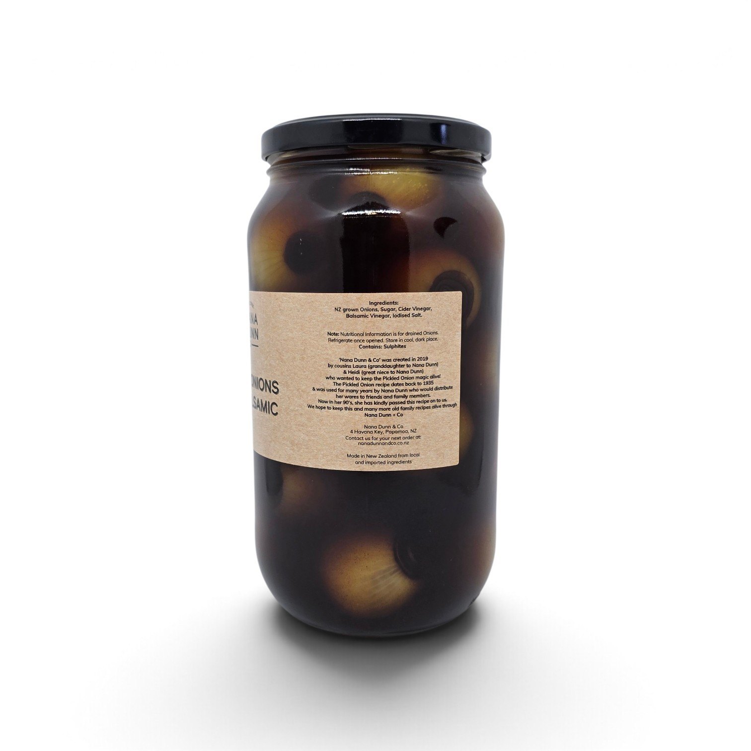 ACV/Balsamic Pickled Onions label