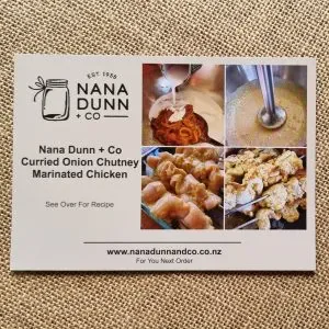 Curried Onion Chutney label